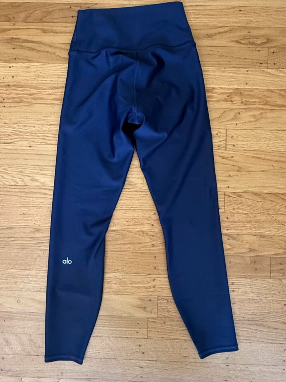 Alo 7/8 High-Waist Airlift Legging, Navy Blue, Size Small